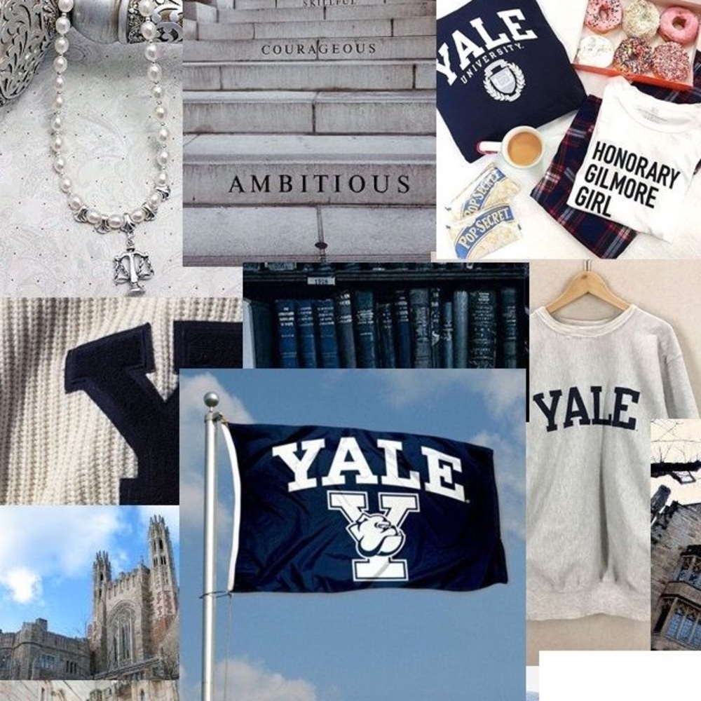 navy blue YALE crewneck | dark academia | alumni - Picture 2 of 5